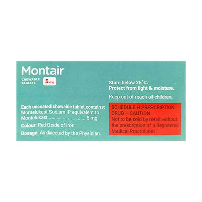 Montair 5mg Strawberry Flavour Chewable Tablet 15'S - Allergies-Ant