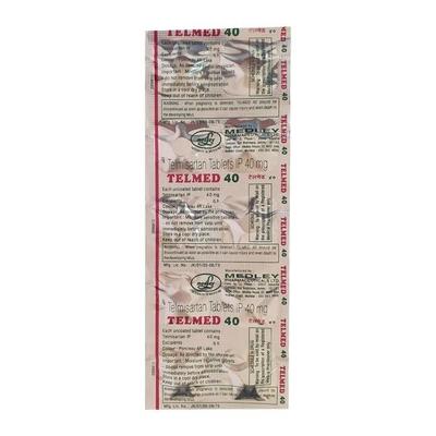Telmed 40mg Tablet 10'S - Hypertension-Ang