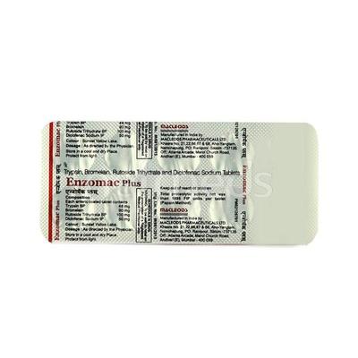 Enzomac Plus Tablet 10'S - Pain relief-Ant
