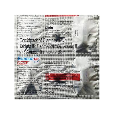 ESOMAC HP COMBO Kit Tablet 6's - H.Pylori Infection