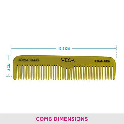 Vega Grooming Wooden Comb (HMWC - 04) 38 gm - Hair Combs