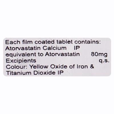 LIPITAB 80 Tablet 10's - High Cholesterol-Dys