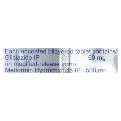 Glycinorm M OD 60mg Tablet 10'S - Diabetes-Ant