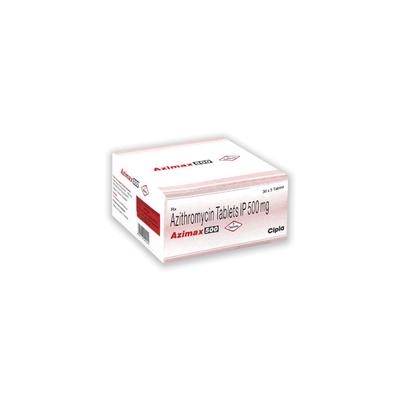 Azimax 500mg Tablet 5'S - Bacterial Infections-Mac
