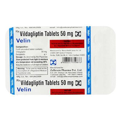 VELIN 50mg Tablet 15's - Diabetes-Ant
