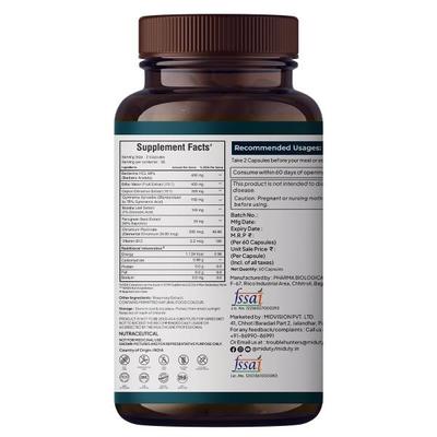 Miduty Berberine 98% Capsules 60's - Diabetes (Fitness)