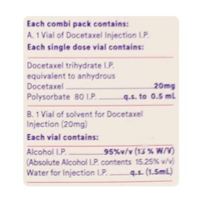 Docetere 20mg Injection 1's - Cancer Oncology-Cyt