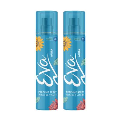 Eva No Gas Perfume Spray - Aura (Pack Of 2 x 120 ml) - Perfumes (Edt/Edp)
