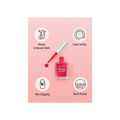 Swiss Beauty Stunning Nail Lacquer Shade - Just In Wine 10 gm - Nail Polish