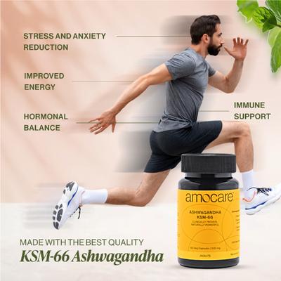Amocare Ashwagandha KSM-66 Capsule 60's - Sexual Care