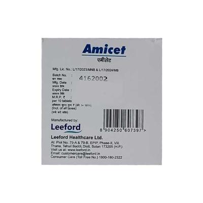 Amicet Tablet 10'S - Allergies-Ant