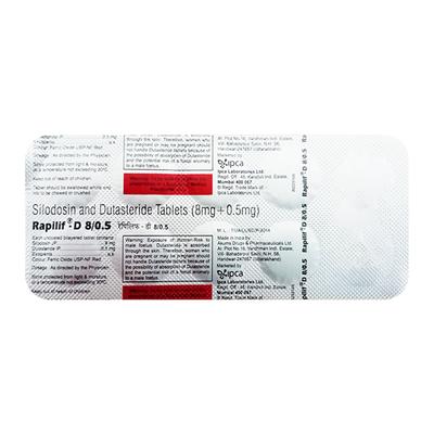 RAPILIF D 8/0.5 Tablet 10's - Bladder And Prostate Disorders-Dru