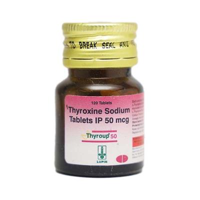 THYROUP 50mcg Tablet 120's - Hypothyroidism
