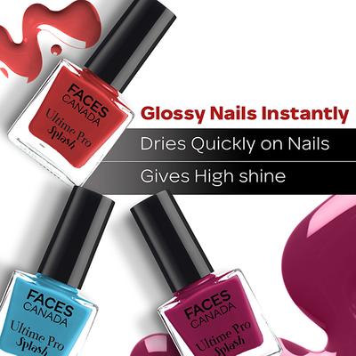Facescanada Ultime Pro Splash Nail Enamel Pink Rouge 103 8 ml - Nail Polish