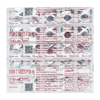CELIN NEW 500mg Tablet 25's - Supplements-Vic