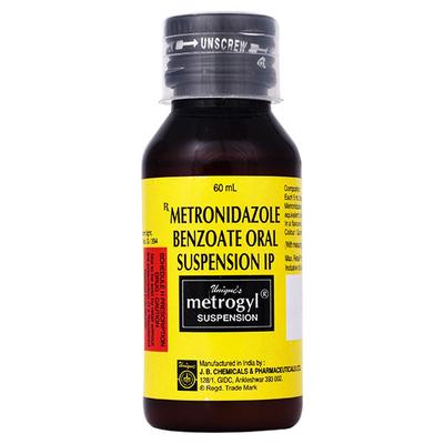 Metrogyl Suspension 60ml - Bacterial Infections-OAB
