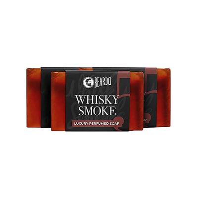 Beardo Whisky Smoke Perfumed Luxury Soap Crafted for Men, Deep Cleanses Skin Pores 75gmx3 3's - Soaps
