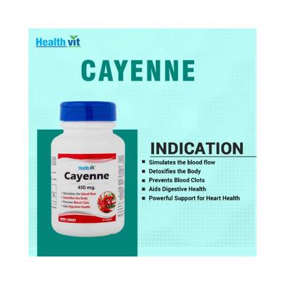 Healthvit Cayenne Capsules 60's - Digestive Health