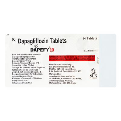 DAPEFY 10 Tablet 14's - Diabetes-Ant