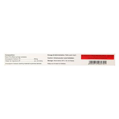 Lonopin 40mg Injection 0.4ml - Blood Clot-Ant