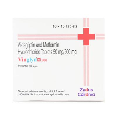 VINGLYN M 500mg Tablet 15's - Diabetes-Ant