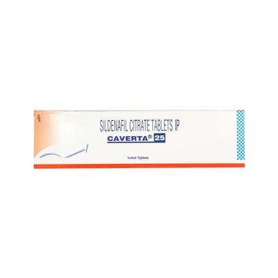 Caverta 25mg Tablet 4'S - Impotence/Erectile Dysfunction (Ed)