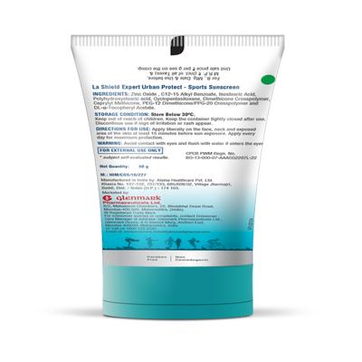 La Shield Mineral Sports Sunscreen Gel SPF 50+ 100% Mineral Sunscreen PA+++ 50 gm - Body Sunscreen