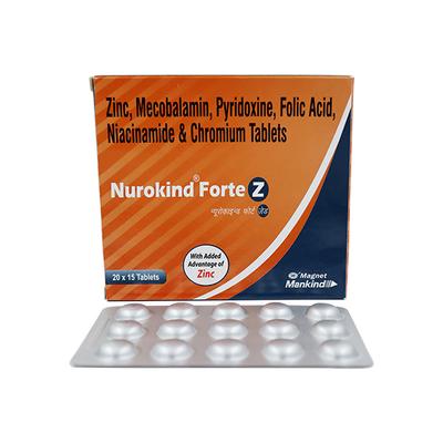 NUROKIND FORTE Z Tablet 15's - Supplements-Vam