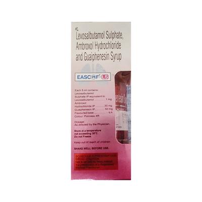 EASCOF LS Sugar Free Strawberry Raspberry Menthol Flavour Syrup 100ml - Cough And Cold-Cou
