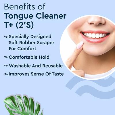 Gubb Tongue Cleaner Plastic 2 Pcs 175G 2's - Floss & Tongue Cleaners