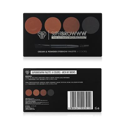 PAC SuperBrowww Palette X4 01 Arch My Brows 2 gm - Eyebrow Pencils & Enhancers