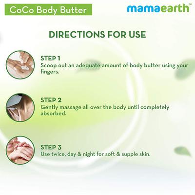 Mamaearth CoCo Body Butter For Dry Skin, For Winters, with Coffee & Cocoa for Deep Moisturization 200 gm - Body Butter