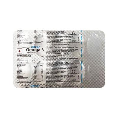 ULTRA OMEGA 3 GLUTEN FREE Capsule 10's - Supplements-Vam