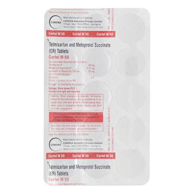 Cortel M 50mg Tablet 15'S - Hypertension-Ang