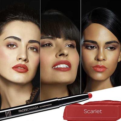 Faces Canada Ultimepro Hd Intense Matte Lips + Primer Scarlet 06 1.4 Gm - Lip Crayons