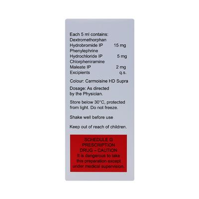 SOLVIN DX Sugar Free Raspberry Flavour Syrup 100ml - Cough And Cold-Cou