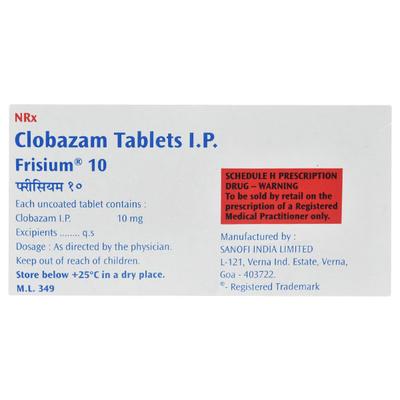 Frisium 10mg Tablet 15'S - Anxiety-Anx