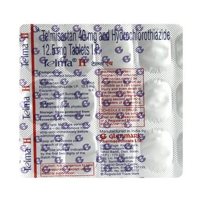 Telma H 40mg Tablet 15'S - Hypertension-Ang
