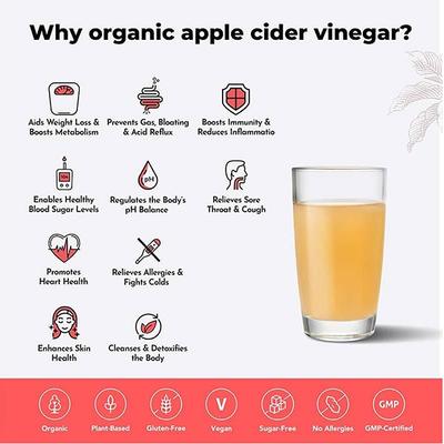 Wellbeing Nutrition Organic Himalayan Apple Cider Vinegar (ACV) with Mother of Vinegar, Raw, Unfiltered, Unpasteurized - 500ml - Apple Cider Vinegar - Acv