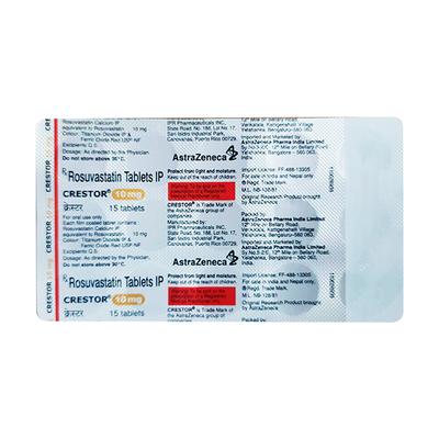 CRESTOR 10mg Tablet 15's - High Cholesterol-Dys