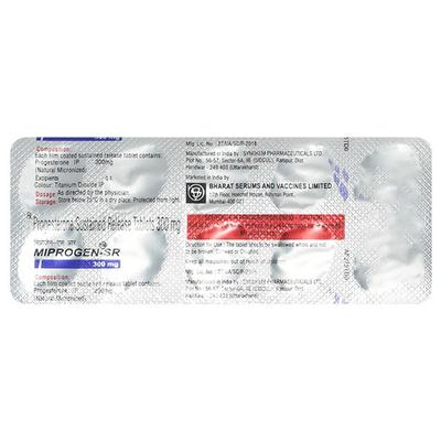 Miprogen SR 300mg Tablet 10'S - Hormonal Therapy-Oes