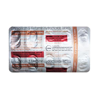 EMPABITE M 12.5/1000 Tablet 10's - Diabetes-Ant