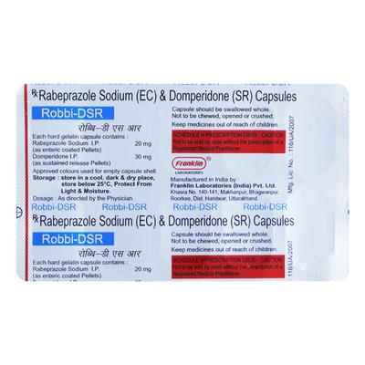 ROBBIE DSR Capsule 10's - Ulcer/Reflux/Flatulence-Aaa
