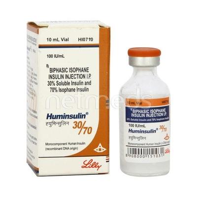 Huminsulin 30/70 100IU Injection 1X10ml - Diabetes-Ins