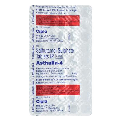 ASTHALIN 4 Tablet 45's - Asthma/COPD-Ast