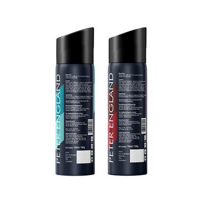 Peter England Deodorant Aqua & Sensual 150ml each 2's - Men Deodorants/Roll-Ons