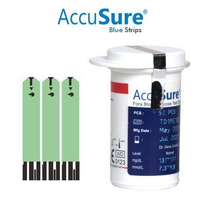 AccuSure Fora Blood Glucose Test Strips 50's - Blood Glucose Monitors/Test Strips