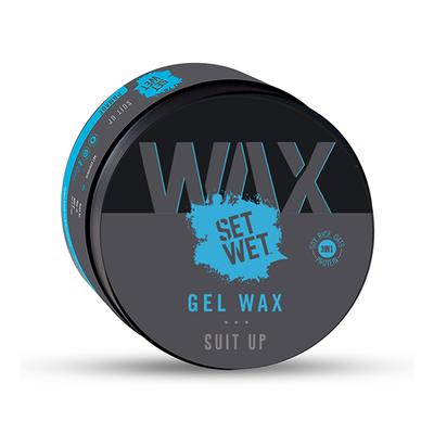 Set Wet Hair Wax For Men - Gel Waxt, Strong Hold, Perfect Slick and Shiny Wet Look, Strong Hold 60 gm - Hair Waxes