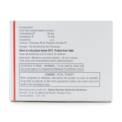 Telsar LN 10/40mg Tablet 10'S - Hypertension-Ang