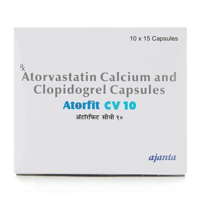 ATORFIT CV 10 Capsule 15's - High Cholesterol-Dys